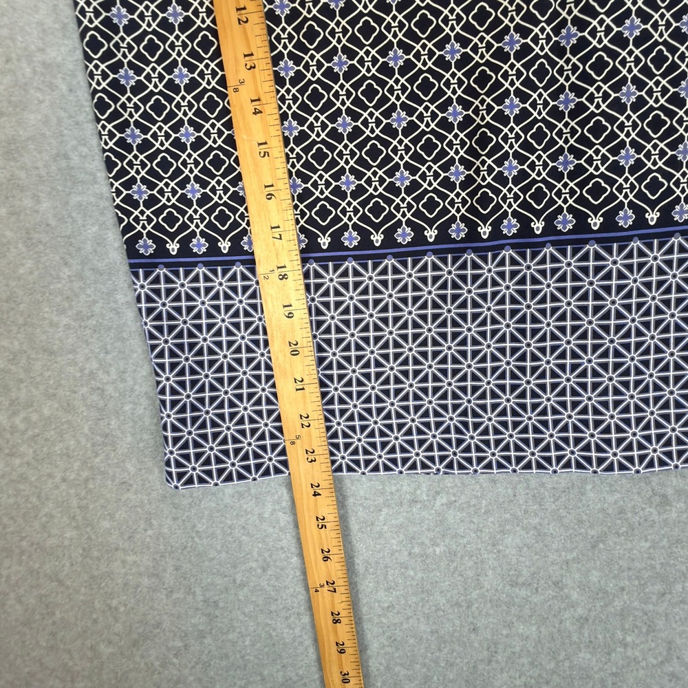 Charter Club Womens Skirt 14 Geometric Print Knee Length Business Casual Preppy - Picture 3 of 6